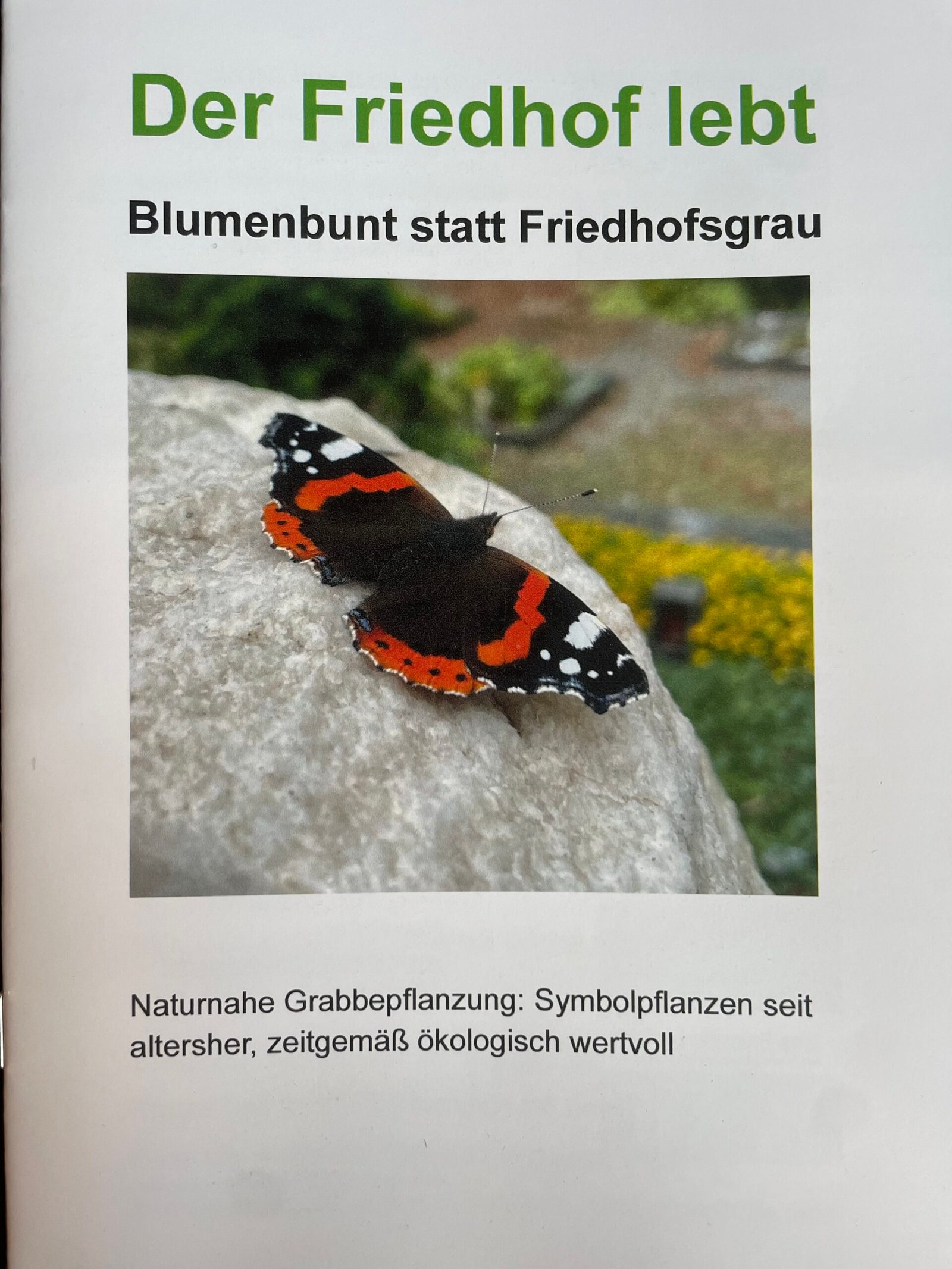 Broschüre „Blumenbunt statt Friedhofsgrau“