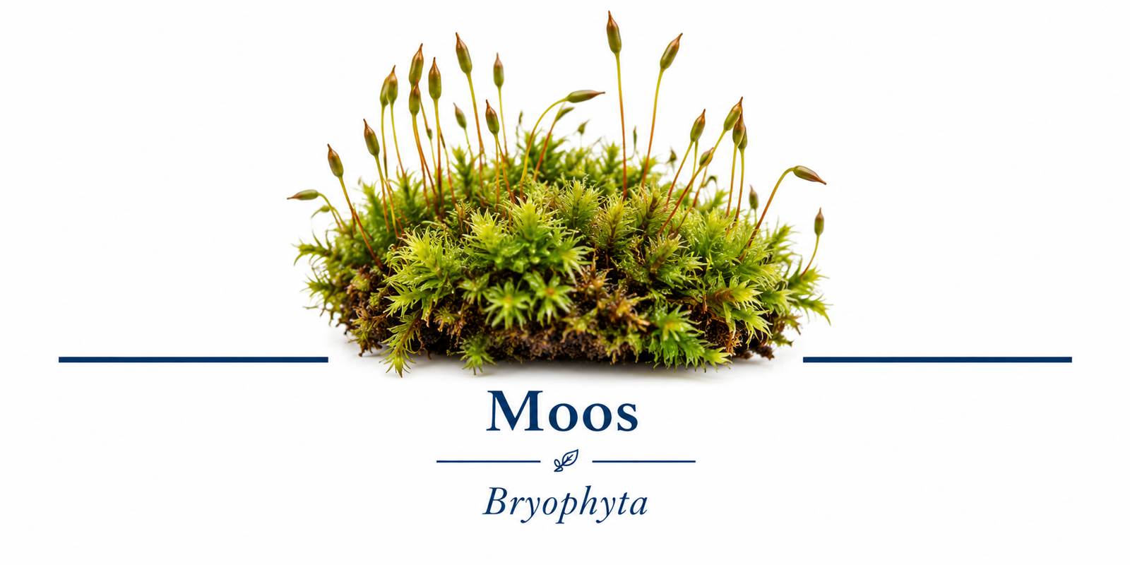 Botanisches Moos-Poster mit Sporophyten