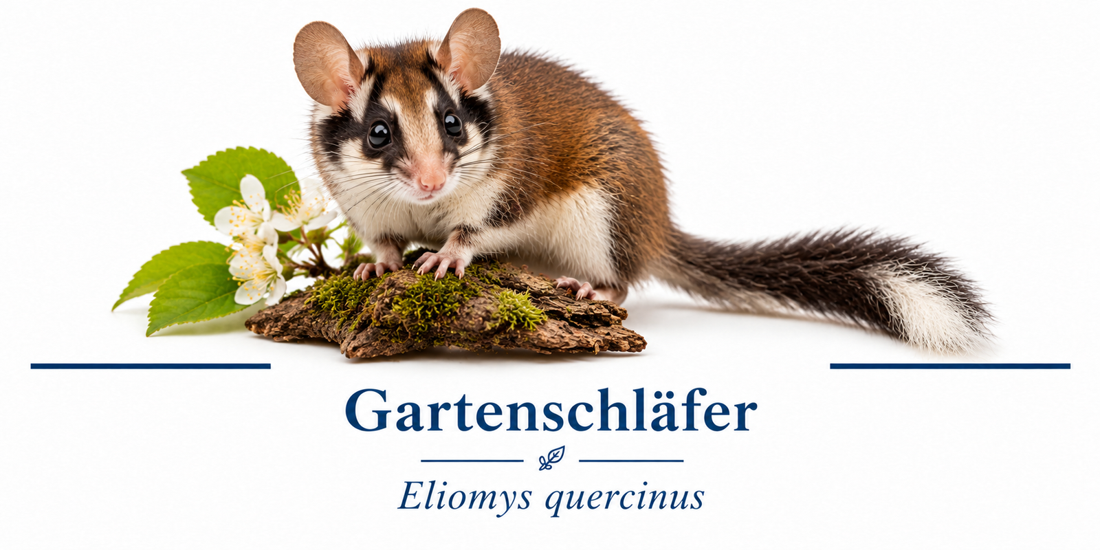 Gartenschläfer auf Moos und Rinde
