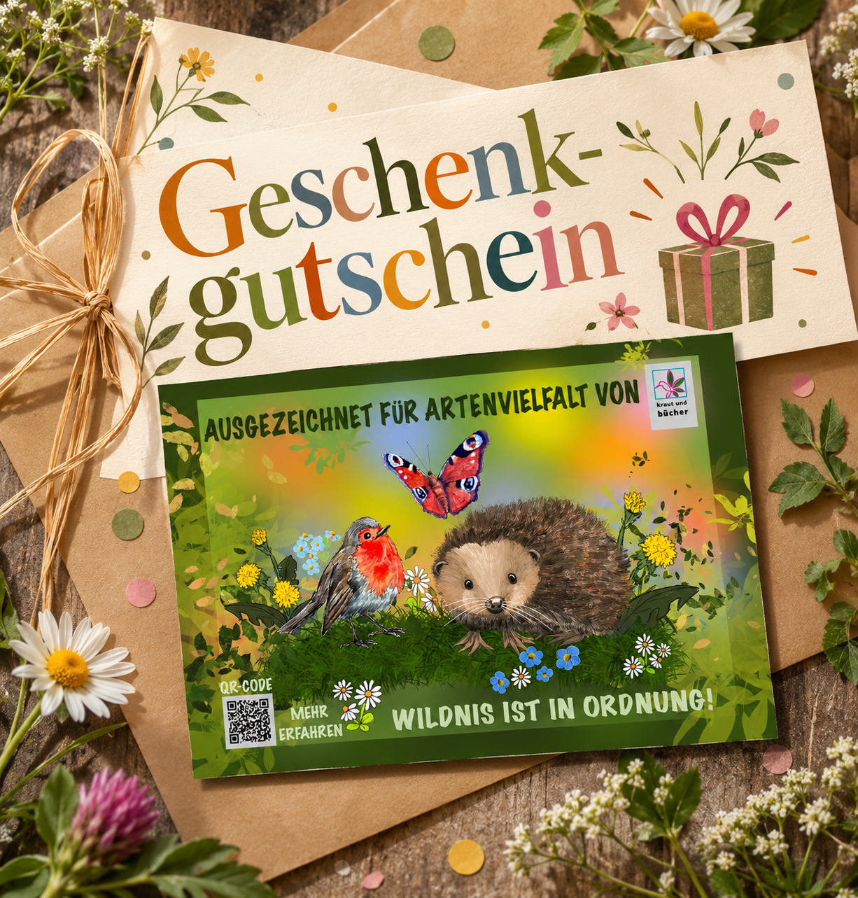 Geschenkgutschein für Artenvielfalt