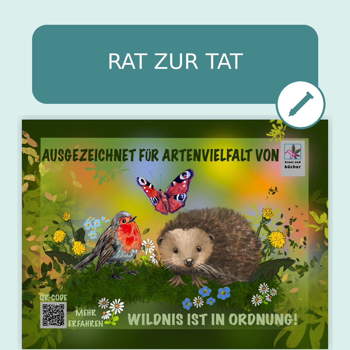Zertifizierung Wildnisgarten RatzurTat